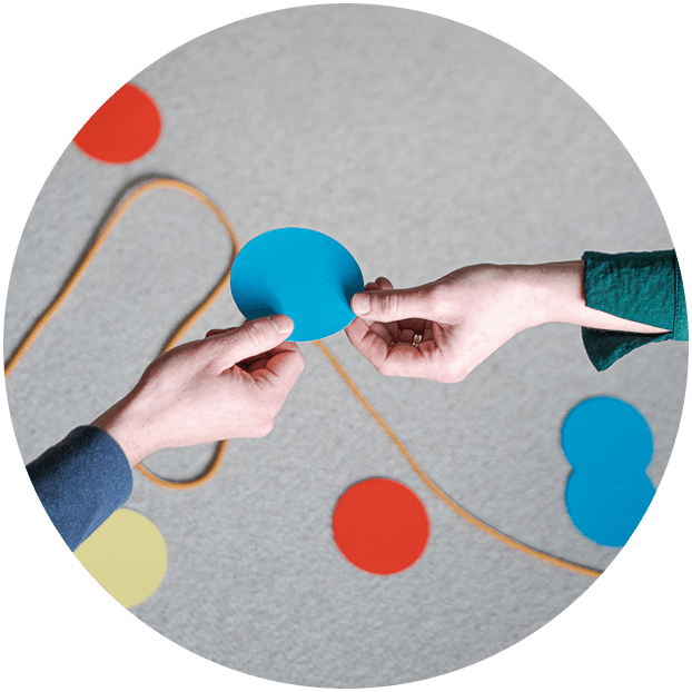 mit Karten können wichtige Aspekte markiert oder beschriftet werden